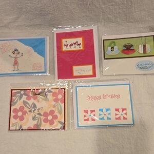 Colorful Greeting Card Set Birthday Handmade